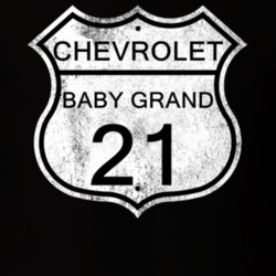 Highway Route Sign 1921 Chevy Baby Grand Distressed T Shirt