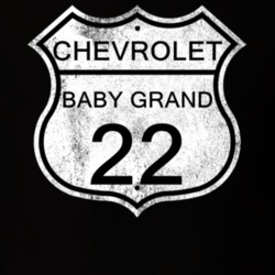 Highway Route Sign 1922 Chevy Baby Grand Distressed T Shirt