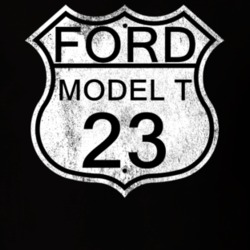 Highway Route Sign 1923 Model T Distressed T Shirt