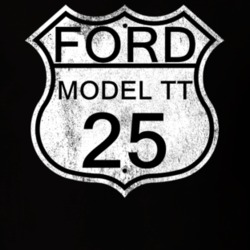Highway Route Sign 1925 Model TT Distressed T Shirt