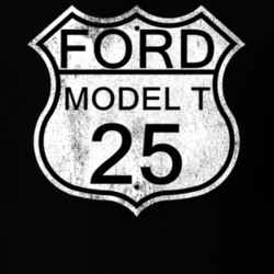 Highway Route Sign 1925 Model T Distressed T Shirt