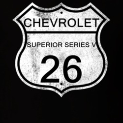 Highway Route Sign 1926 Chevy Superior Series V Distressed T Shirt