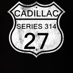 Highway Route Sign 1927 Cadillac Series 314 Distressed T Shirt