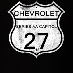Highway Route Sign 1927 Chevy Series AA Capitol Distressed T Shirt