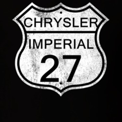 Highway Route Sign 1927 Chrysler Imperial Distressed T Shirt