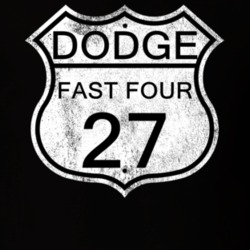 Highway Route Sign 1927 Dodge Fast Four Distressed T Shirt
