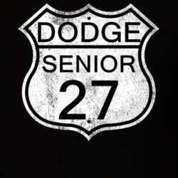 Highway Route Sign 1927 Dodge Senior Distressed T Shirt