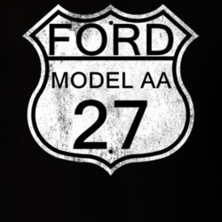 Highway Route Sign 1927 Model AA Distressed T Shirt