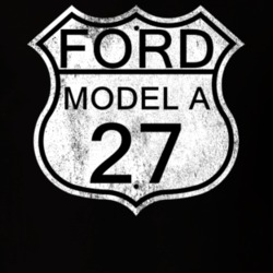 Highway Route Sign 1927 Model A Distressed T Shirt