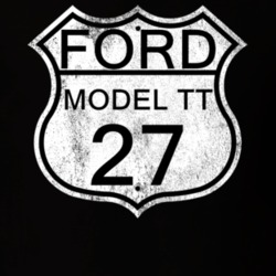 Highway Route Sign 1927 Model TT Distressed T Shirt