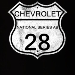 Highway Route Sign 1928 Chevy National Series AB Distressed T Shirt