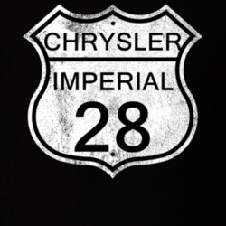 Highway Route Sign 1928 Chrysler Imperial Distressed T Shirt