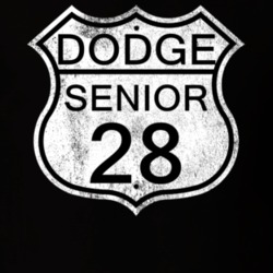 Highway Route Sign 1928 Dodge Senior Distressed T Shirt