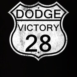 Highway Route Sign 1928 Dodge Victory Distressed T Shirt