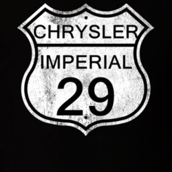 Highway Route Sign 1929 Chrysler Imperial Distressed T Shirt