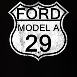 Highway Route Sign 1929 Model A Distressed T Shirt