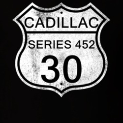 Highway Route Sign 1930 Cadillac Series 452 Distressed T Shirt