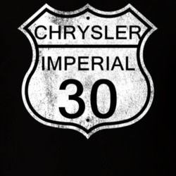 Highway Route Sign 1930 Chrysler Imperial Distressed T Shirt