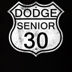 Highway Route Sign 1930 Dodge Senior Distressed T Shirt