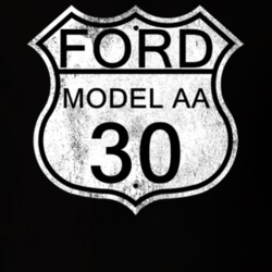 Highway Route Sign 1930 Model AA Distressed T Shirt