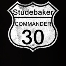 Highway Route Sign 1930 Studebaker Commander Distressed T Shirt