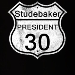 Highway Route Sign 1930 Studebaker President Distressed T Shirt