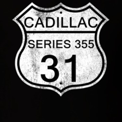 Highway Route Sign 1931 Cadillac Series 355 Distressed T Shirt