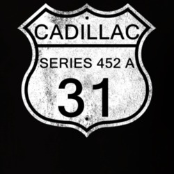 Highway Route Sign 1931 Cadillac Series 452 A Distressed T Shirt