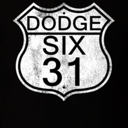 Highway Route Sign 1931 Dodge Six Distressed T Shirt