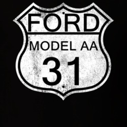 Highway Route Sign 1931 Model AA Distressed T Shirt