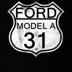 Highway Route Sign 1931 Model A Distressed T Shirt