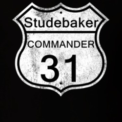 Highway Route Sign 1931 Studebaker Commander Distressed T Shirt