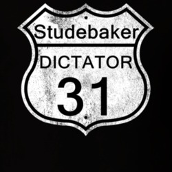 Highway Route Sign 1931 Studebaker Dictator Distressed T Shirt