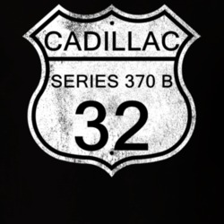 Highway Route Sign 1932 Cadillac Series 370 B Distressed T Shirt