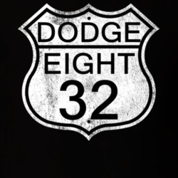 Highway Route Sign 1932 Dodge Eight Distressed T Shirt