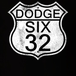Highway Route Sign 1932 Dodge Six Distressed T Shirt