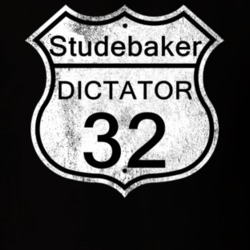Highway Route Sign 1932 Studebaker Dictator Distressed T Shirt