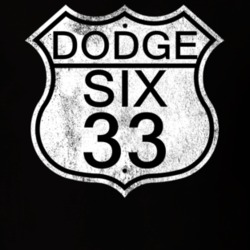 Highway Route Sign 1933 Dodge Six Distressed T Shirt