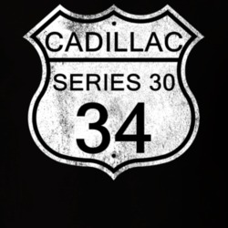 Highway Route Sign 1934 Cadillac Series 30 Distressed T Shirt