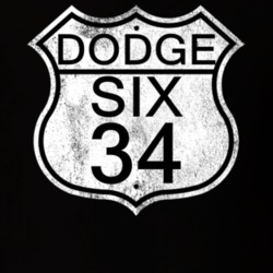Highway Route Sign 1934 Dodge Six Distressed T Shirt