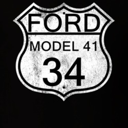 Highway Route Sign 1934 Model 41 Distressed T Shirt