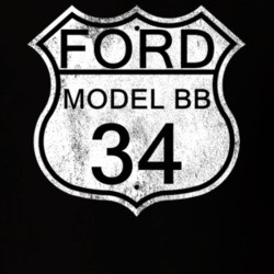 Highway Route Sign 1934 Model BB Distressed T Shirt