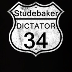 Highway Route Sign 1934 Studebaker Dictator Distressed T Shirt