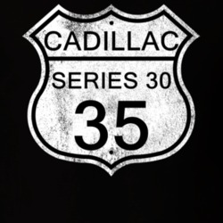 Highway Route Sign 1935 Cadillac Series 30 Distressed T Shirt