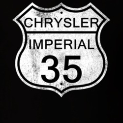 Highway Route Sign 1935 Chrysler Imperial Distressed T Shirt