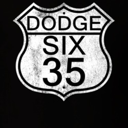 Highway Route Sign 1935 Dodge Six Distressed T Shirt