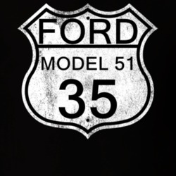 Highway Route Sign 1935 Model 51 Distressed T Shirt