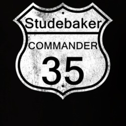 Highway Route Sign 1935 Studebaker Commander Distressed T Shirt