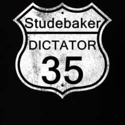 Highway Route Sign 1935 Studebaker Dictator Distressed T Shirt