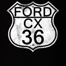 Highway Route Sign 1936 CX Distressed T Shirt